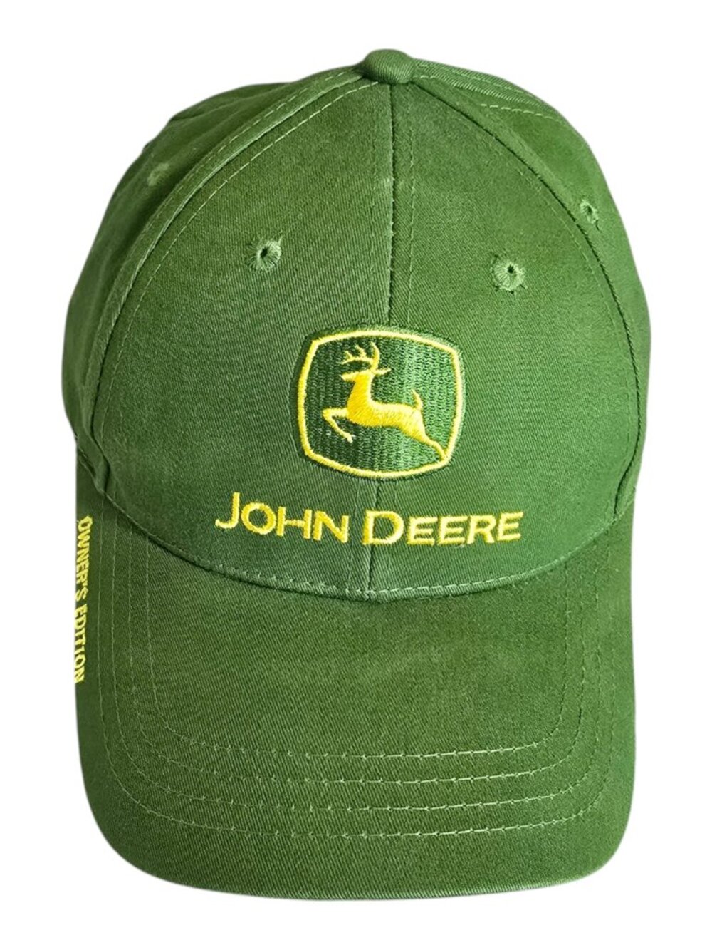 John Deere Owner's Edition Baseball Cap Hat Navy Green & Yellow